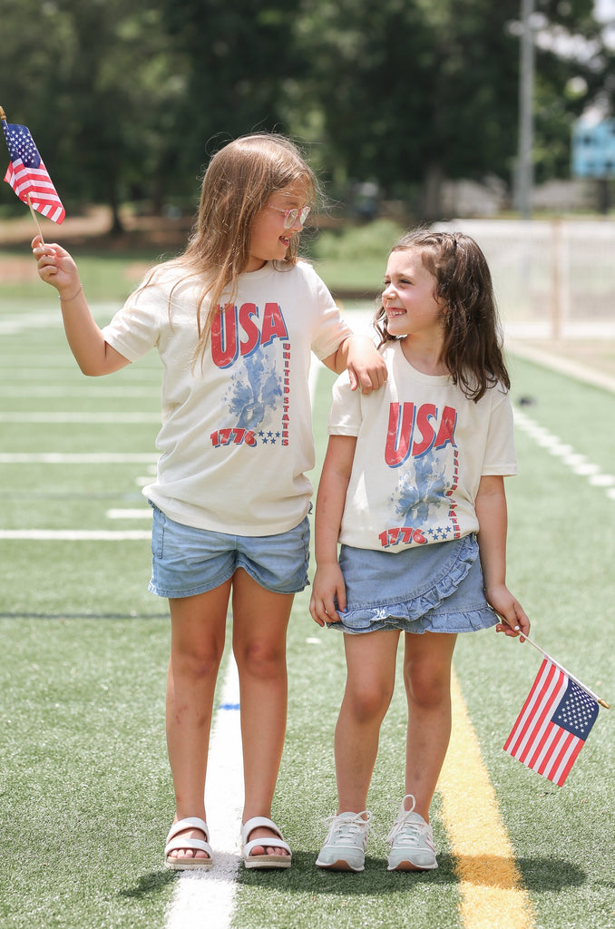 Youth USA 1776 Tee - Girl Tribe Co. Made in America Collection