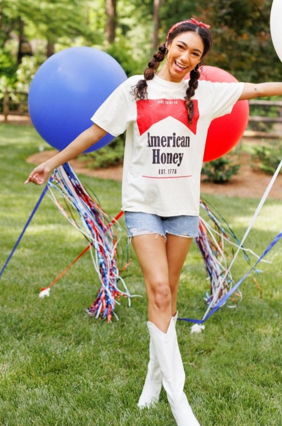 Made In America - American Honey Tee - Girl Tribe Co.