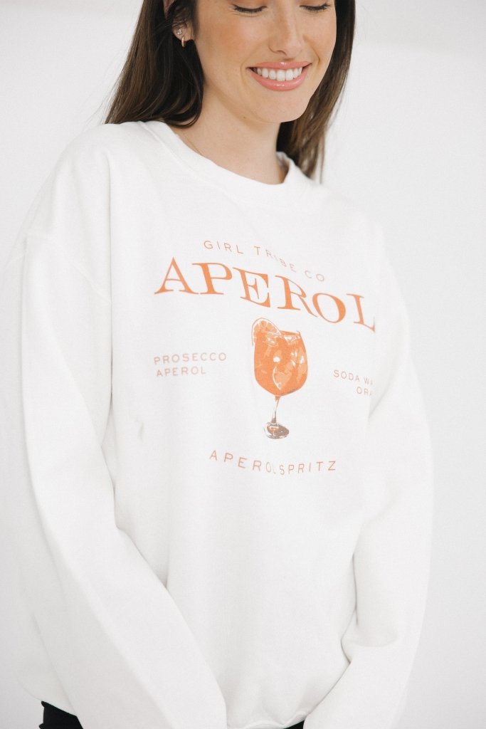 Cheers - Aperol Spritz Sweatshirt - Girl Tribe Co.