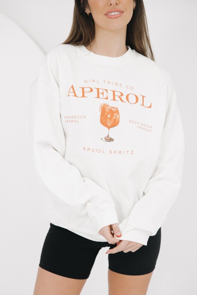 Cheers - Aperol Spritz Sweatshirt - Girl Tribe Co.