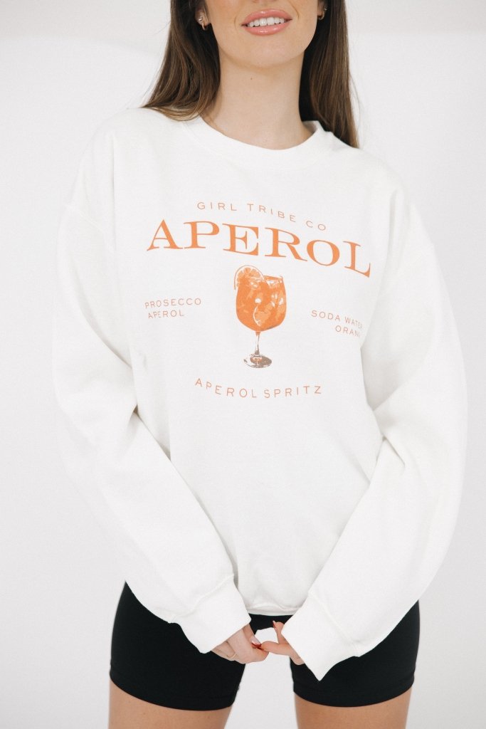 Cheers - Aperol Spritz Sweatshirt - Girl Tribe Co.