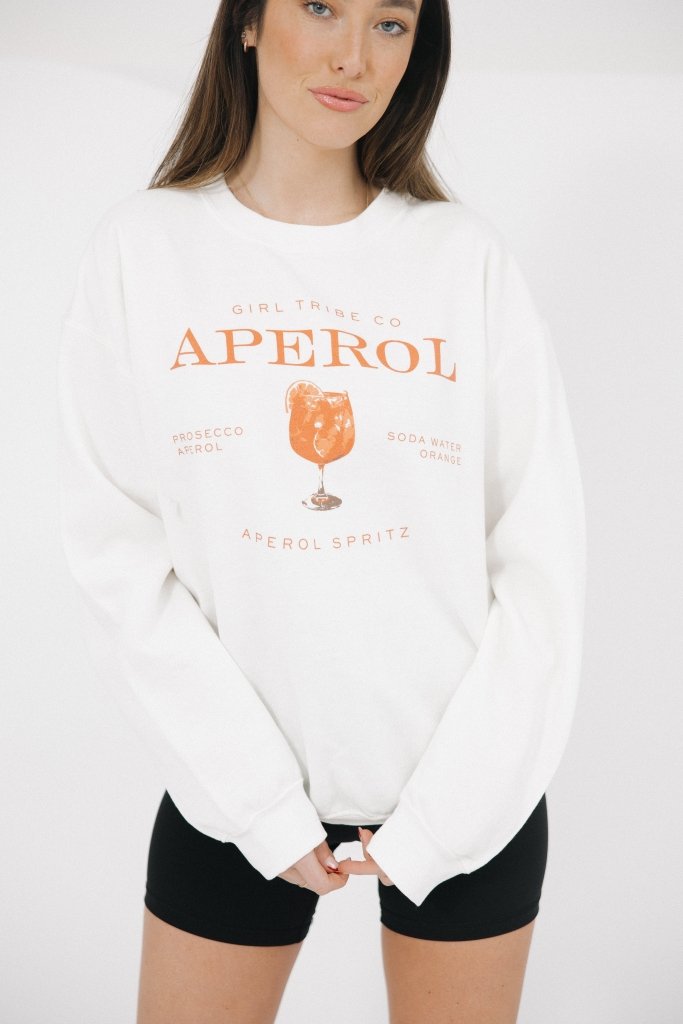 Cheers - Aperol Spritz Sweatshirt - Girl Tribe Co.