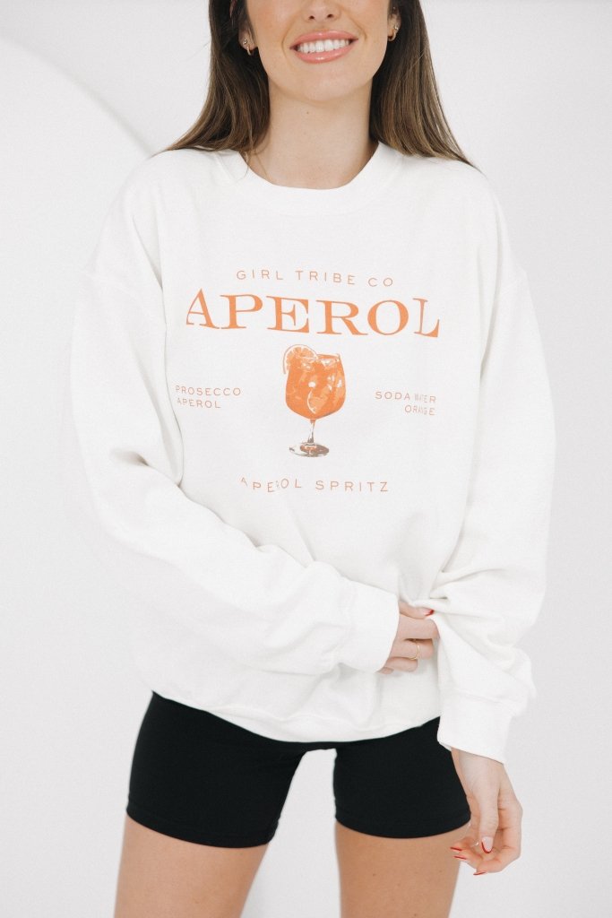 Cheers - Aperol Spritz Sweatshirt - Girl Tribe Co.