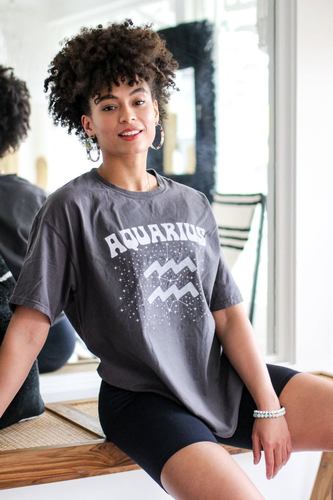 Aquarius Zodiac Tee - Girl Tribe Co.