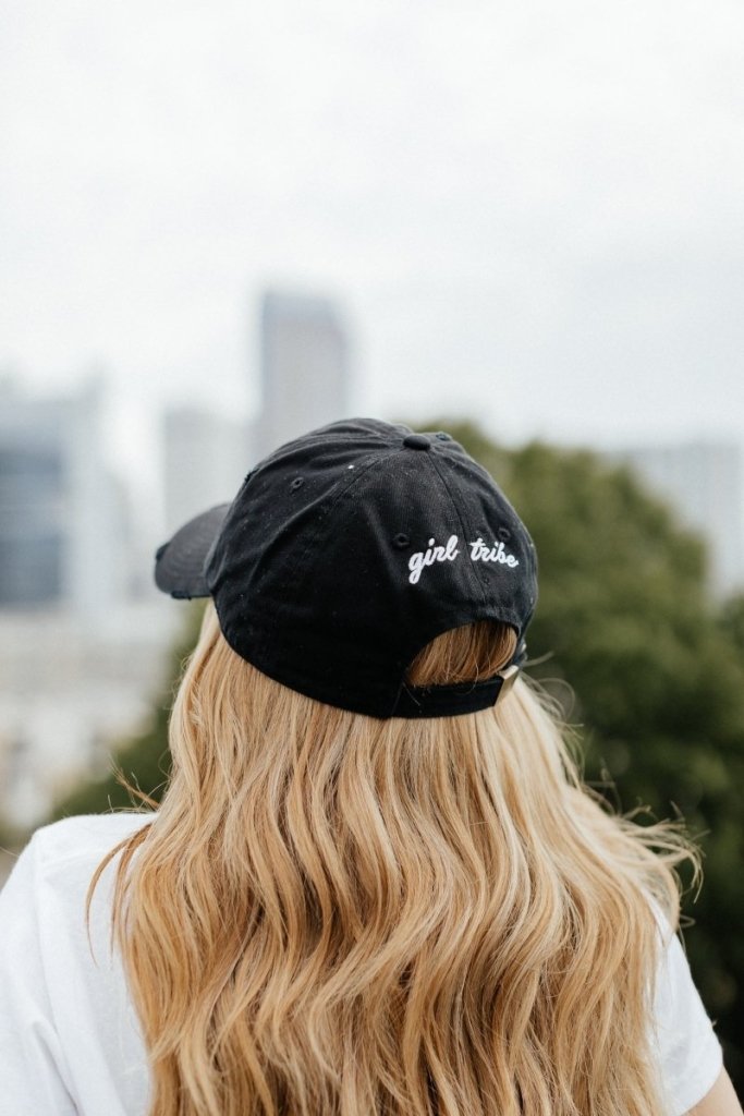 Charlotte Collection - CLT Distressed Black Hat - Girl Tribe Co.