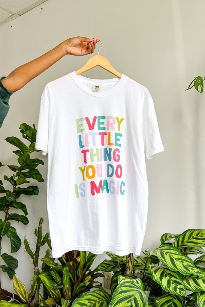 Teacher - Everything You Do Is Magic Tee In White - Girl Tribe Co.