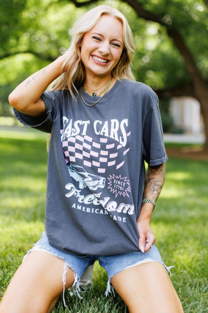 Made In America - Fast Cars and Freedom Tee - Girl Tribe Co.