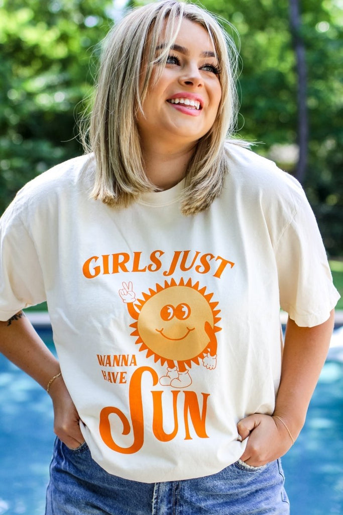 Girls Just Wanna Have Sun Tee - Girl Tribe Co.