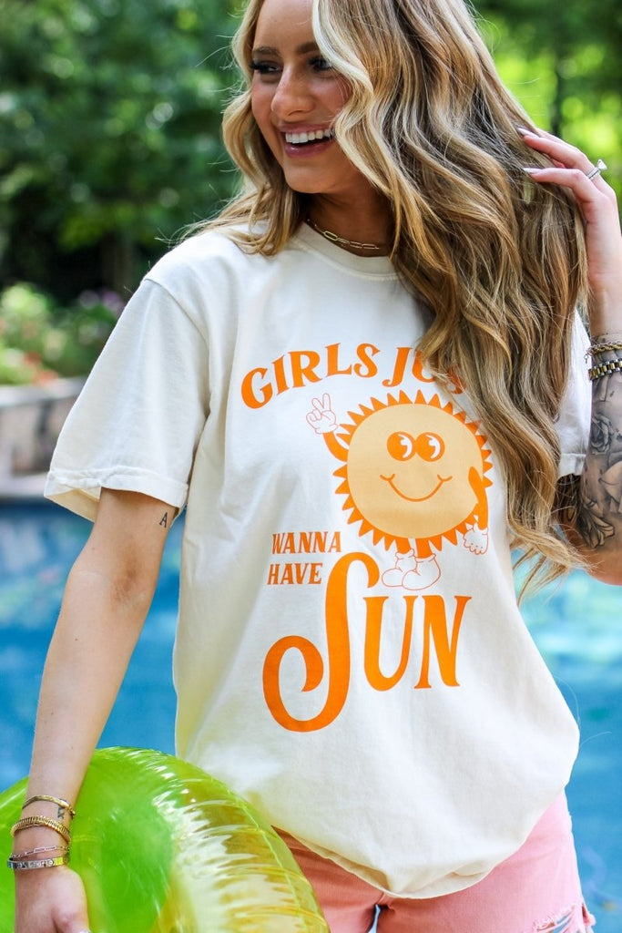 Girls Just Wanna Have Sun Tee - Girl Tribe Co.