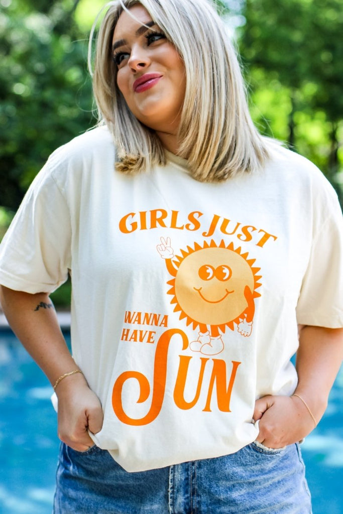 Girls Just Wanna Have Sun Tee - Girl Tribe Co.