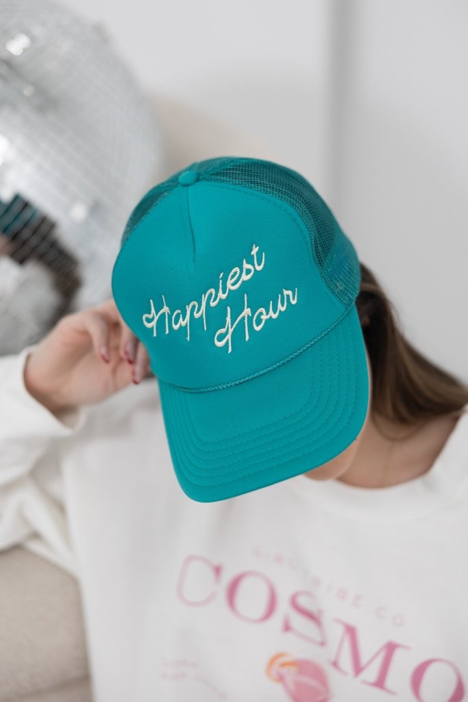 Cheers - Happiest Hour Trucker Hat - Girl Tribe Co.