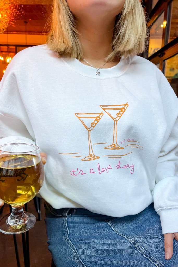 Besties - It's a Love Story Sweatshirt - Girl Tribe Co.