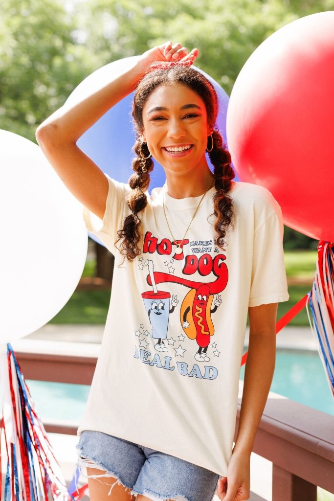 Made In America - Legally Blonde Hot Dog Tee - Girl Tribe Co.