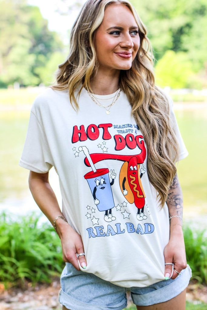 Made In America - Legally Blonde Hot Dog Tee - Girl Tribe Co.