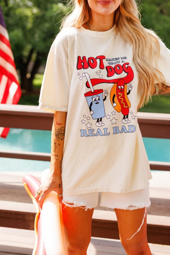 Made In America - Legally Blonde Hot Dog Tee - Girl Tribe Co.