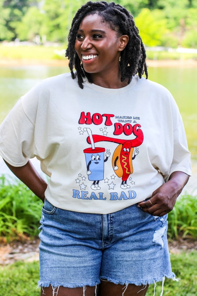 Made In America - Legally Blonde Hot Dog Tee - Girl Tribe Co.