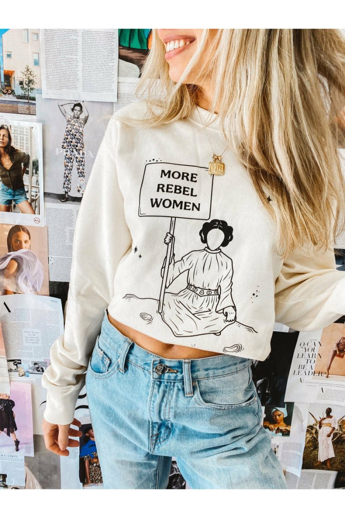 More Rebel Women Sweatshirt - Girl Tribe Co.