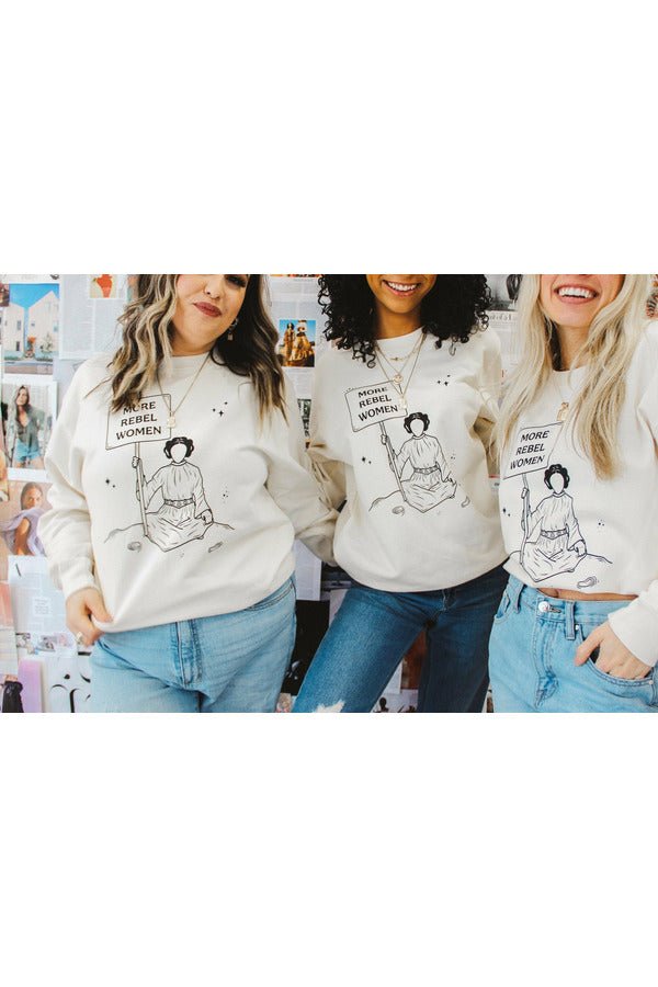 More Rebel Women Sweatshirt - Girl Tribe Co.