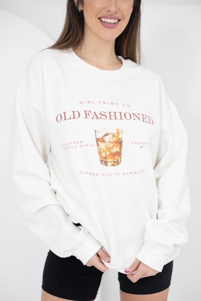 Cheers - Old Fashioned Sweatshirt - Girl Tribe Co.