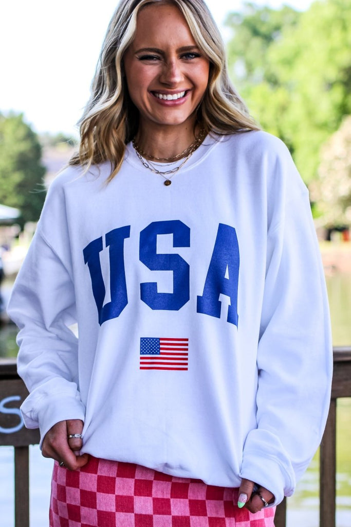 Made In America - USA Sweatshirt - Girl Tribe Co.