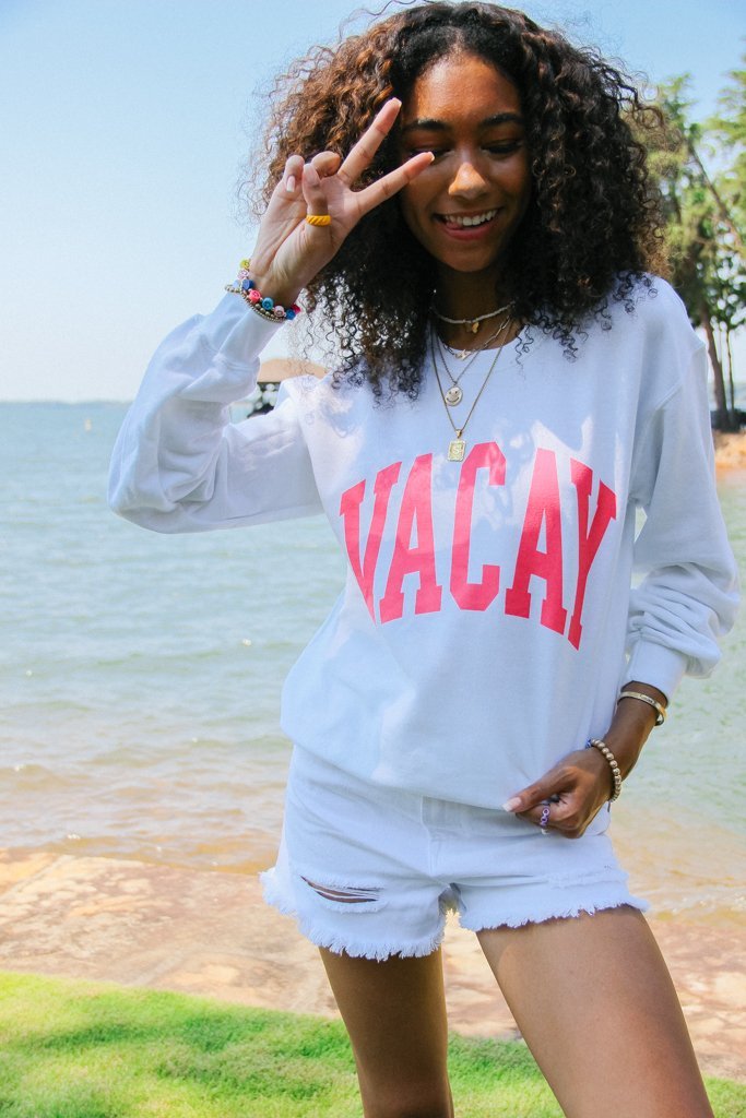 Vacay Block Sweatshirt - Girl Tribe Co.