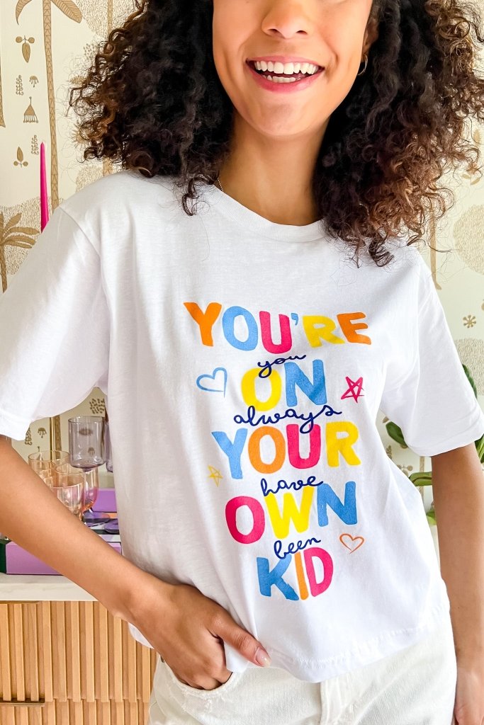 You're On Your Own Kid Cropped Tee - Girl Tribe Co.