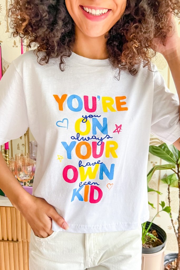 You're On Your Own Kid Cropped Tee - Girl Tribe Co.